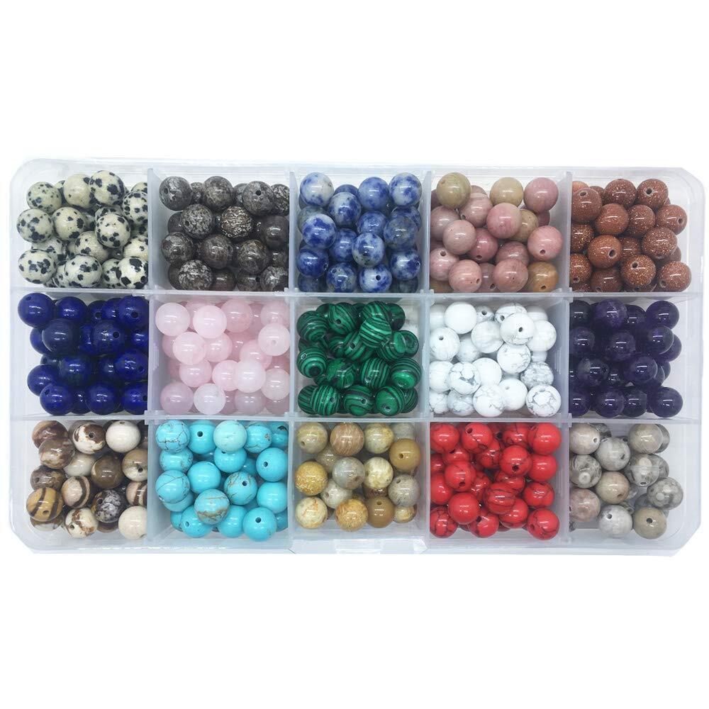 6800 450pcs 8mm Natural Round Stone Gemstone Beading Loose Gemstone Beads